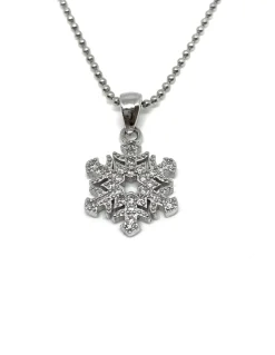 Collana Fiocco di Neve Piatto