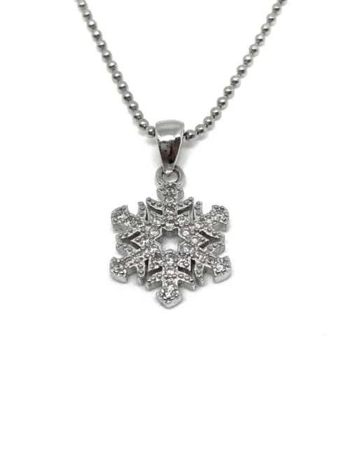 Collana Fiocco di Neve Piatto