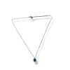 Collana Kate COLORE ARGENTO Bianco COLORE ZIRCONI zirconi verdi