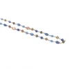 Collana Lunga Cristalli Fantasia Blu Mare