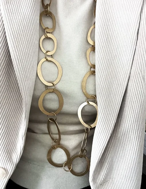 Collana Lunga Duna COLORE ALLUMINIO DORATO