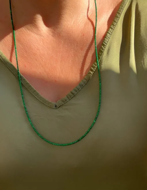 Collana Lunga Malachite