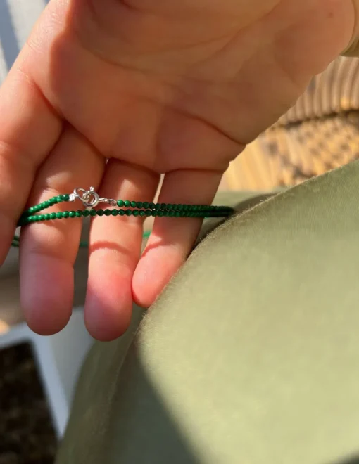 Collana Lunga Malachite