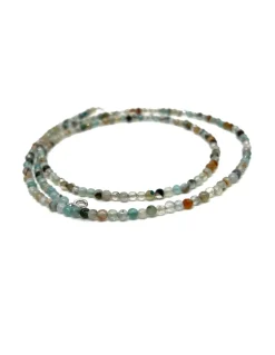 Collana Lunga Quarzo Azzurro