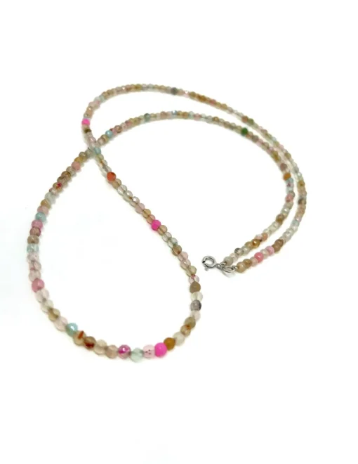 Collana Lunga Quarzo Rosa