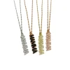 Collana Mamma COLORE ARGENTO Bianco COLORE ZIRCONI zirconi bianchi