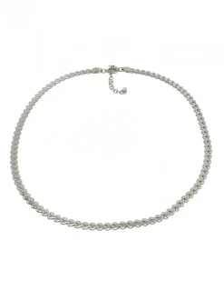 Collana Multicuore COLORE ARGENTO Bianco