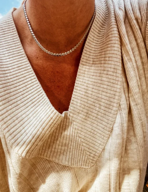 Collana Multicuore COLORE ARGENTO Bianco