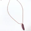Collana Piuma COLORE ZIRCONI zirconi viola