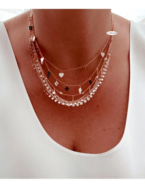 Collana Rombi e Zirconi