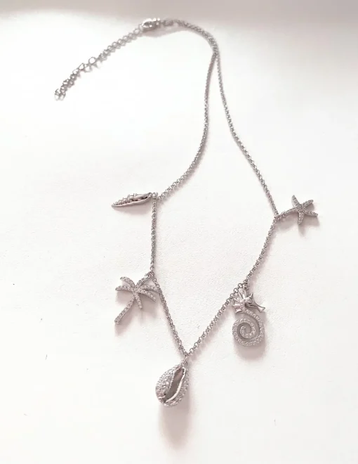 Collana Sea COLORE ARGENTO Bianco