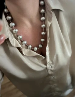 Collana Sfere Battute Cunda
