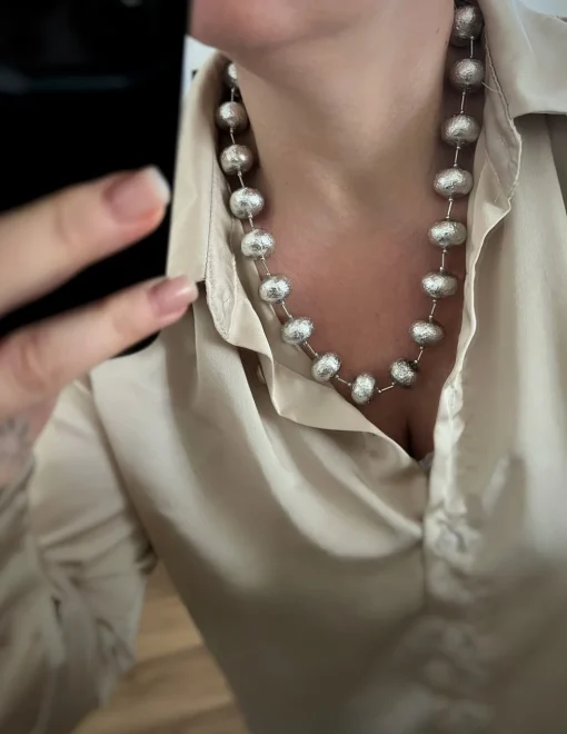 Collana Sfere Battute Cunda