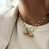 Collana Sfere e Perle con Pendente SOGGETTO cuore