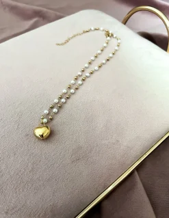 Collana Sfere e Perle con Pendente SOGGETTO cuore