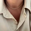 Collana Strangolino Minimal COLORE ARGENTO Argentato