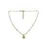 Collana Strangolino Smalto Fluo e Tondino
