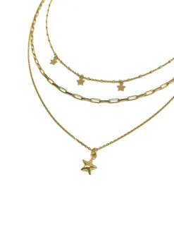Collana Tre Fili Manhattan COLORE ARGENTO Dorato SOGGETTO stella