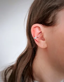 Ear Cuff Cuore Smaltato