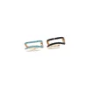Ear Cuff Double Line COLORE PIETRE azzurro
