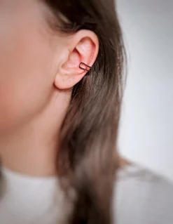 Ear Cuff Double Line COLORE PIETRE azzurro