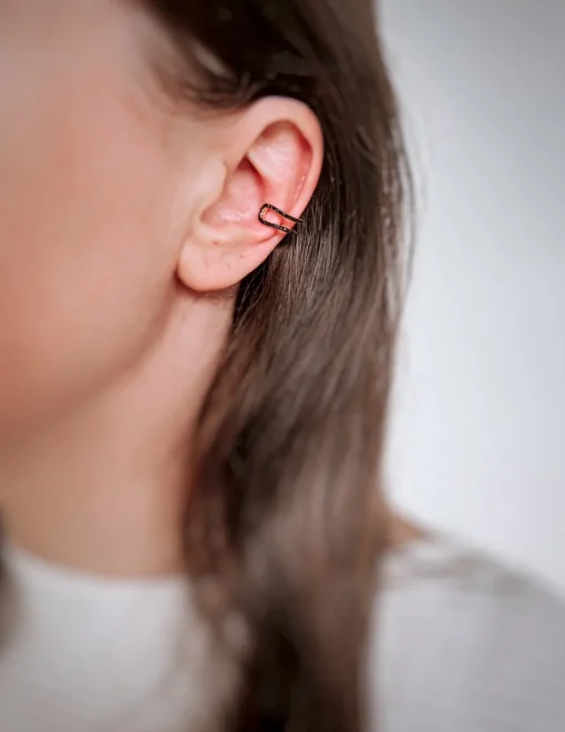 Ear Cuff Double Line COLORE PIETRE azzurro