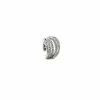Ear Cuff Luxury COLORE ARGENTO Bianco