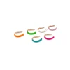 Ear Cuff Smalto Fluo COLORE ARGENTO Rosè COLORE SMALTO arancione