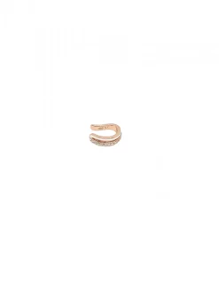 Ear Cuff Zirconi e Smalto COLORE ARGENTO Rosè COLORE ZIRCONI zirconi bianchi COLORE SMALTO bianco