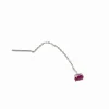 Ear Thread Punto Luce Mini COLORE ZIRCONI zirconi rossi