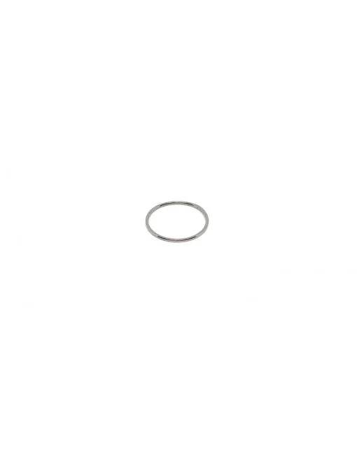 Fedina Mini COLORE ARGENTO Bianco MISURA ANELLO 4 Fedina Liscia