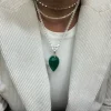 Medaglione Goccia Rovesciata Avventurina Verde