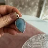 Medaglione Goccia Rovesciata Calcedonio