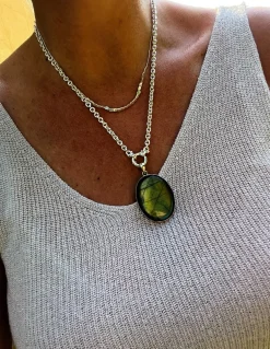 Medaglione Ovale Labradorite