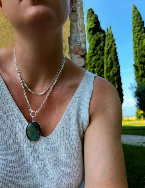 Medaglione Ovale Labradorite