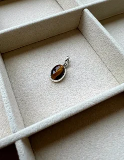Medaglione Ovale Piccolo di Occhio di Tigre