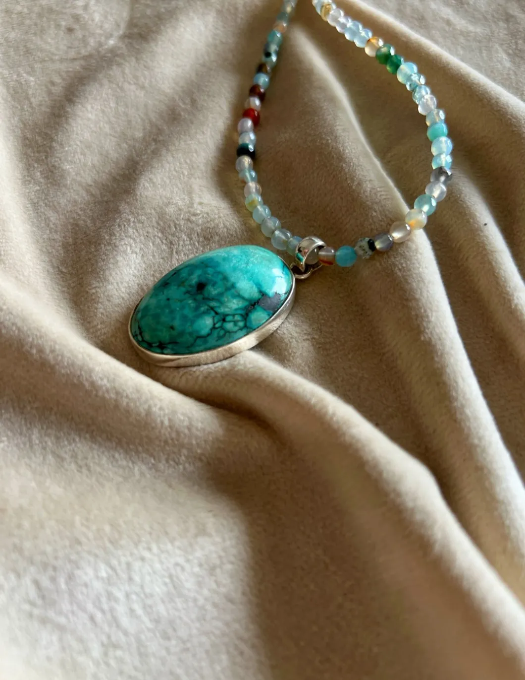 Medaglione Turchese 3.5 cm x 2.3 cm