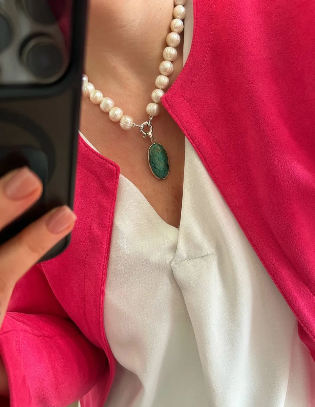 Medaglione Turchese 3.5 cm x 2 cm