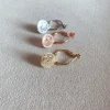 Monorecchino a Cerchio con Moneta COLORE ARGENTO Bianco
