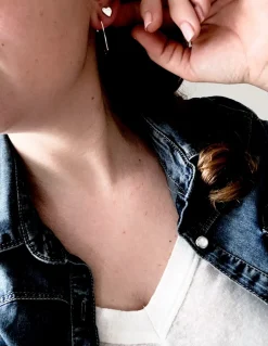 Monorecchino a Filo COLORE ARGENTO Dorato
