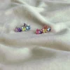 Monorecchino a Lobo Riviera Multicolor Day COLORE ARGENTO Bianco LATO MONORECCHINO DESTRA