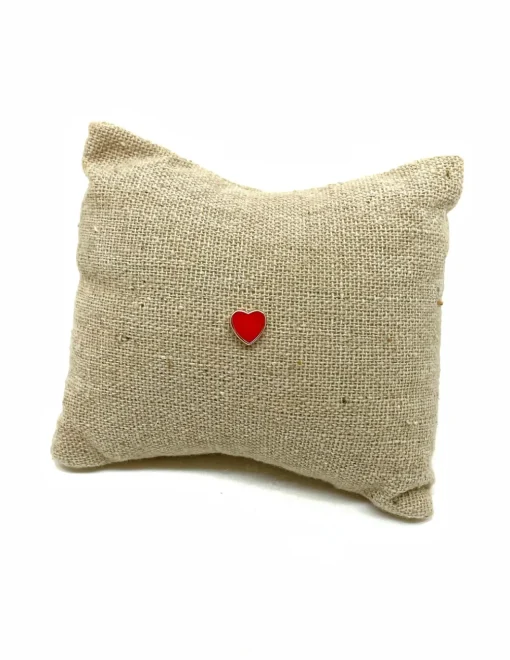 Monorecchino a Lobo Smaltato Corazon Winter COLORE SMALTO rosso