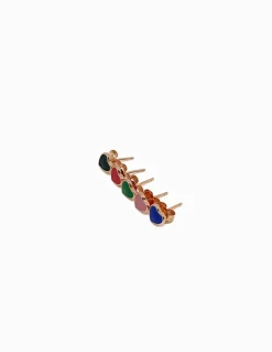 Monorecchino a Lobo Smaltato Corazon Winter COLORE SMALTO rosso