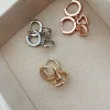 Monorecchino a Scattino con Cuore a Filo COLORE ARGENTO Bianco