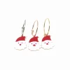 Monorecchino Cerchietto Babbo Natale COLORE ARGENTO Bianco
