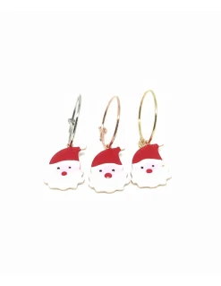 Monorecchino Cerchietto Babbo Natale COLORE ARGENTO Bianco