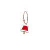 Monorecchino Cerchietto Campanellino Rosso COLORE ARGENTO Bianco