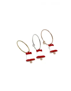 Monorecchino Cerchietto Campanellino Bianco COLORE ARGENTO Bianco