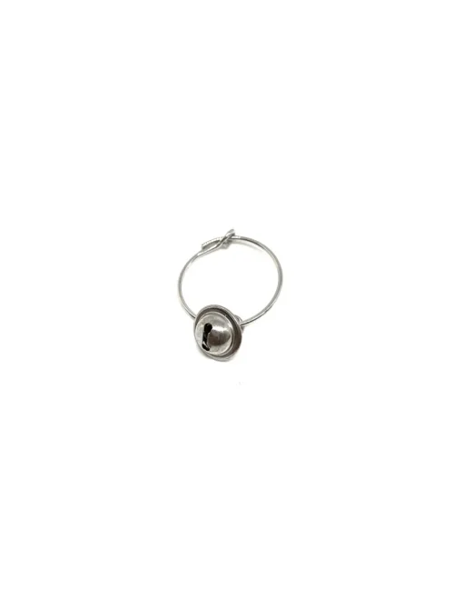 Monorecchino Cerchietto Campanello COLORE ARGENTO Bianco