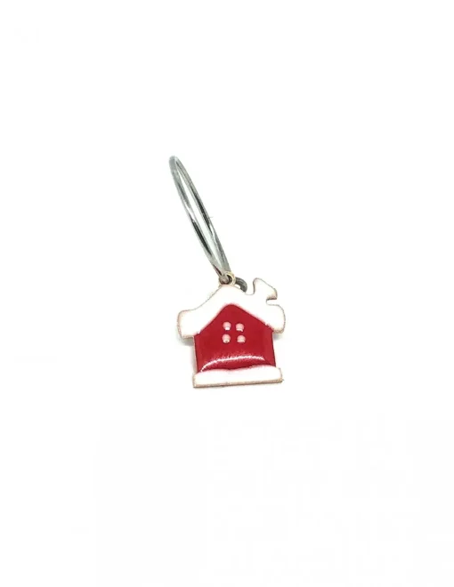 Monorecchino Cerchietto Dolce Casetta COLORE ARGENTO Bianco